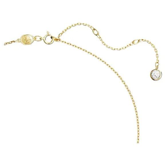 Swarovski Swan Pendant Necklace, Medium, Red, Gold-tone Plated - image 3