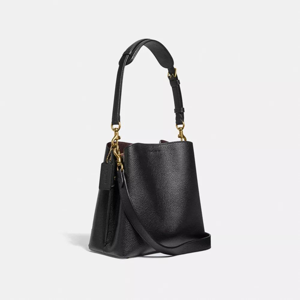 Coach Willow Bucket Bag (Black/Brass) - image 4