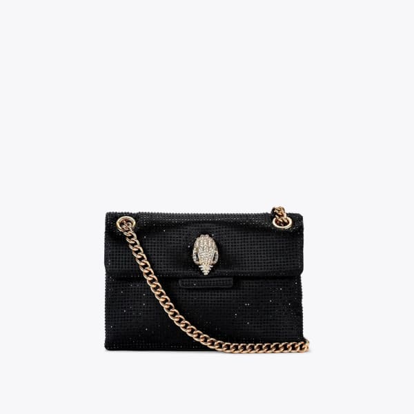 Kurt Geiger Mini Fabric Kensington Bag (Black Crystal) - image 1