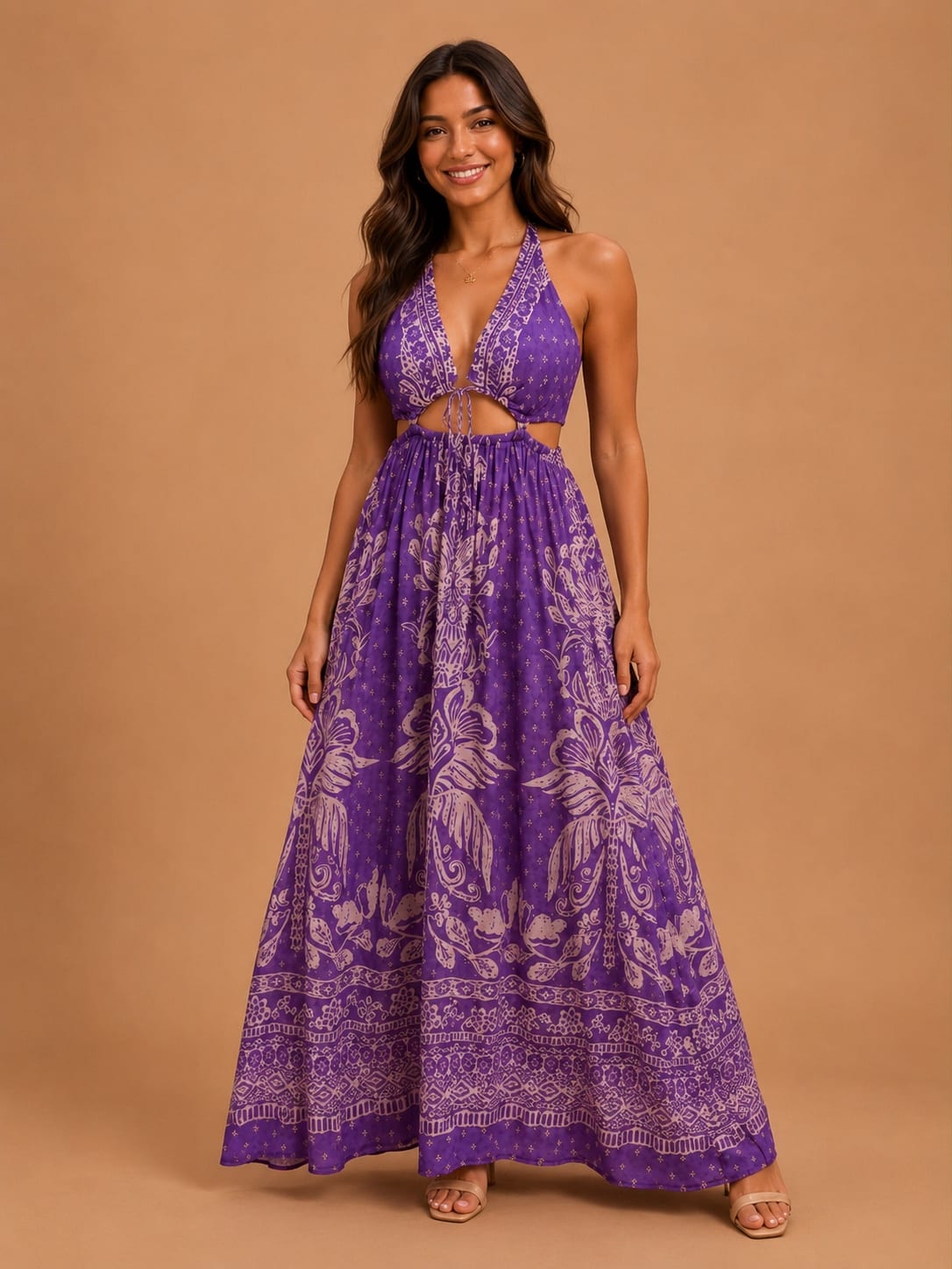 Vestido Lurex Lilás