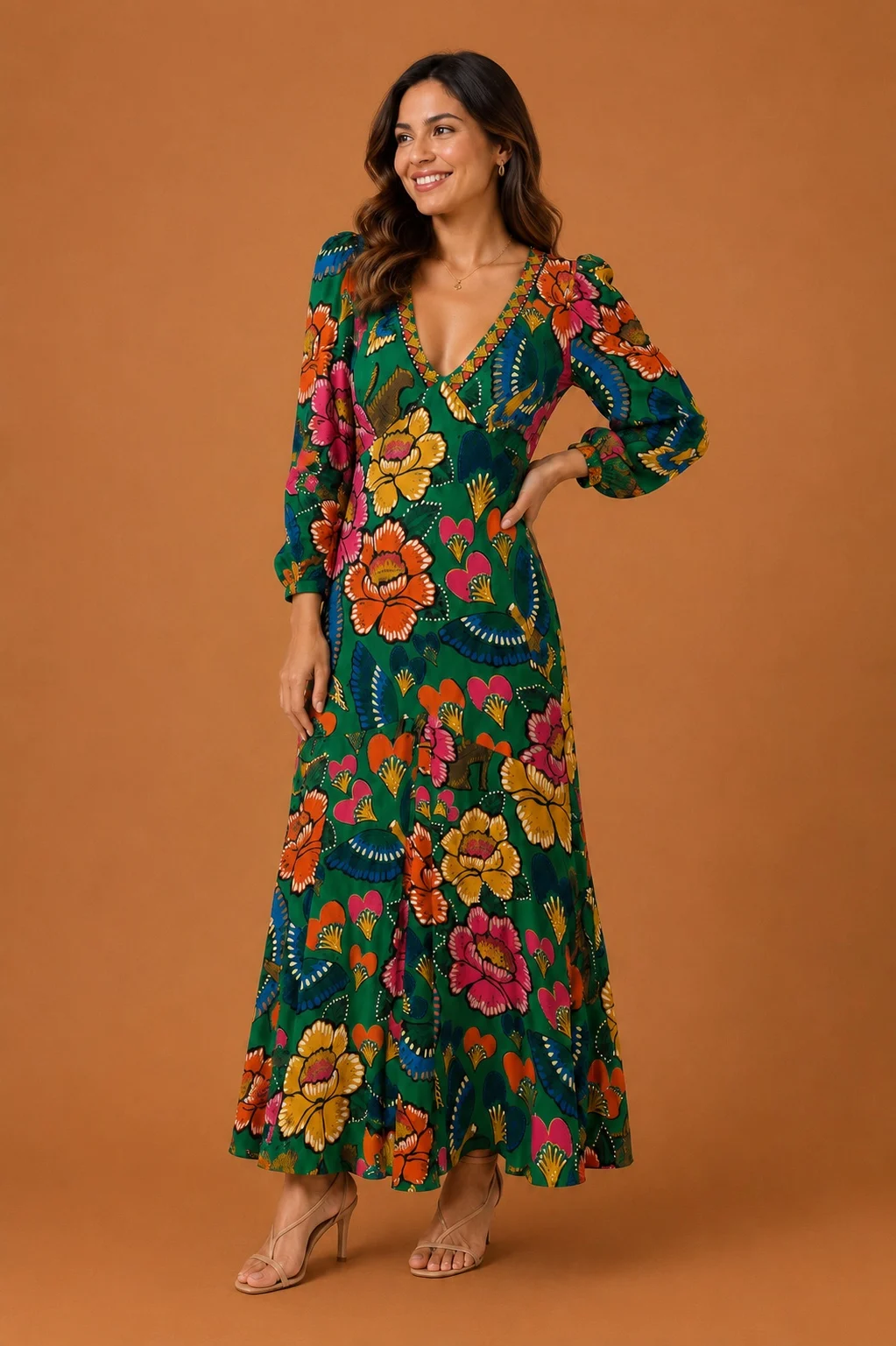 Vestido cropped floresta linda