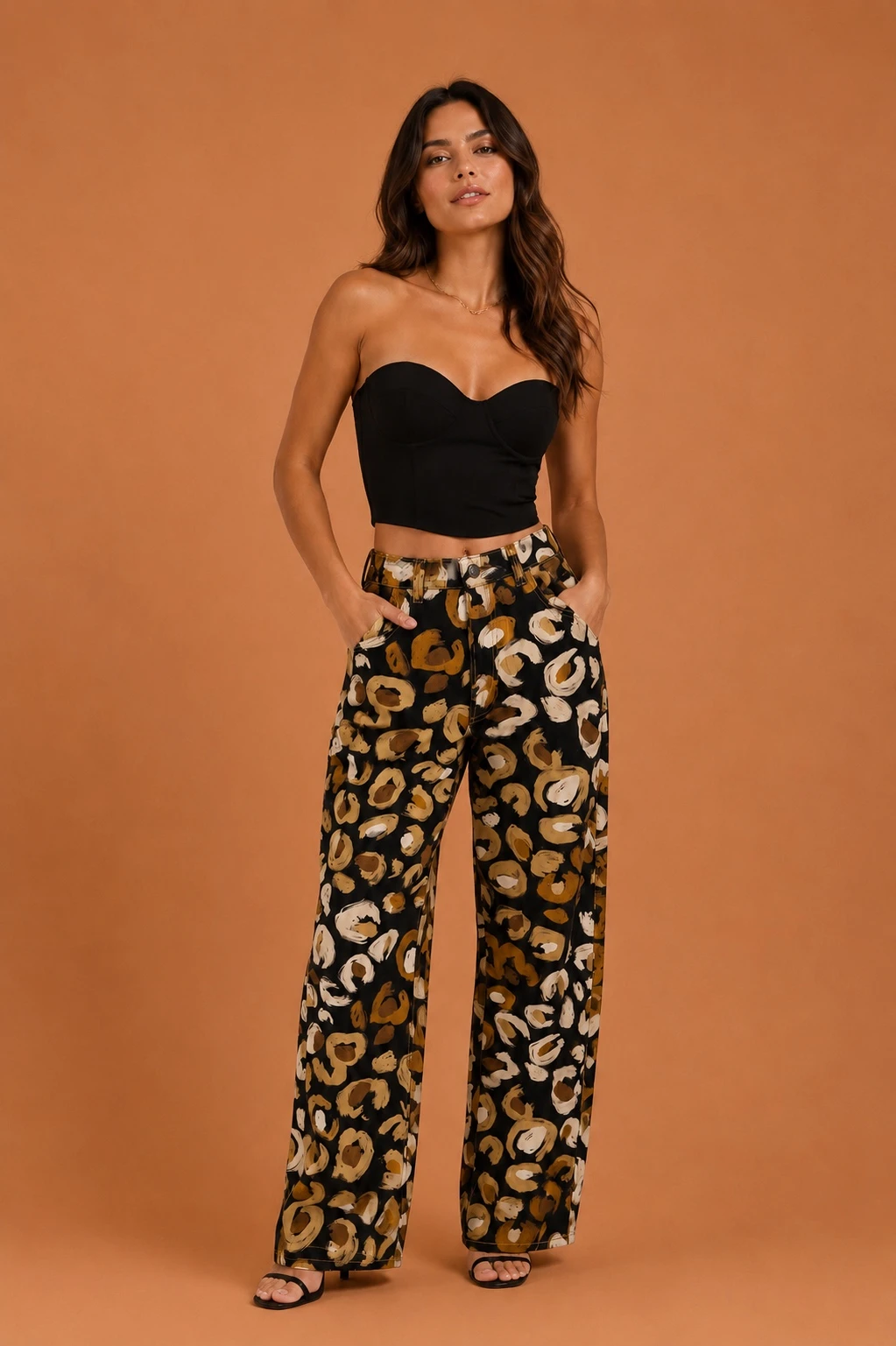 Calça sarja onça