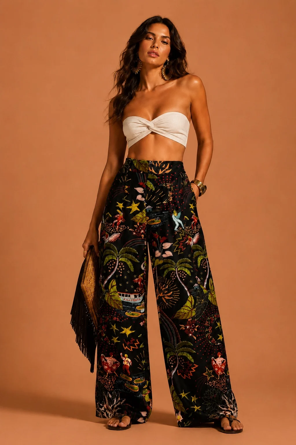 Calça pantalona carnaval