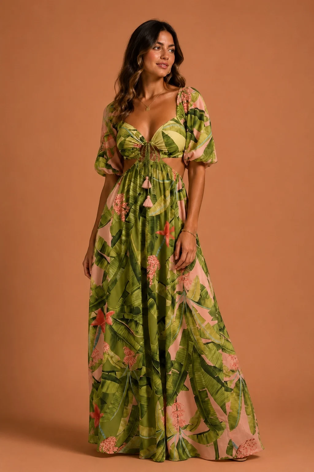Vestido Longo banana