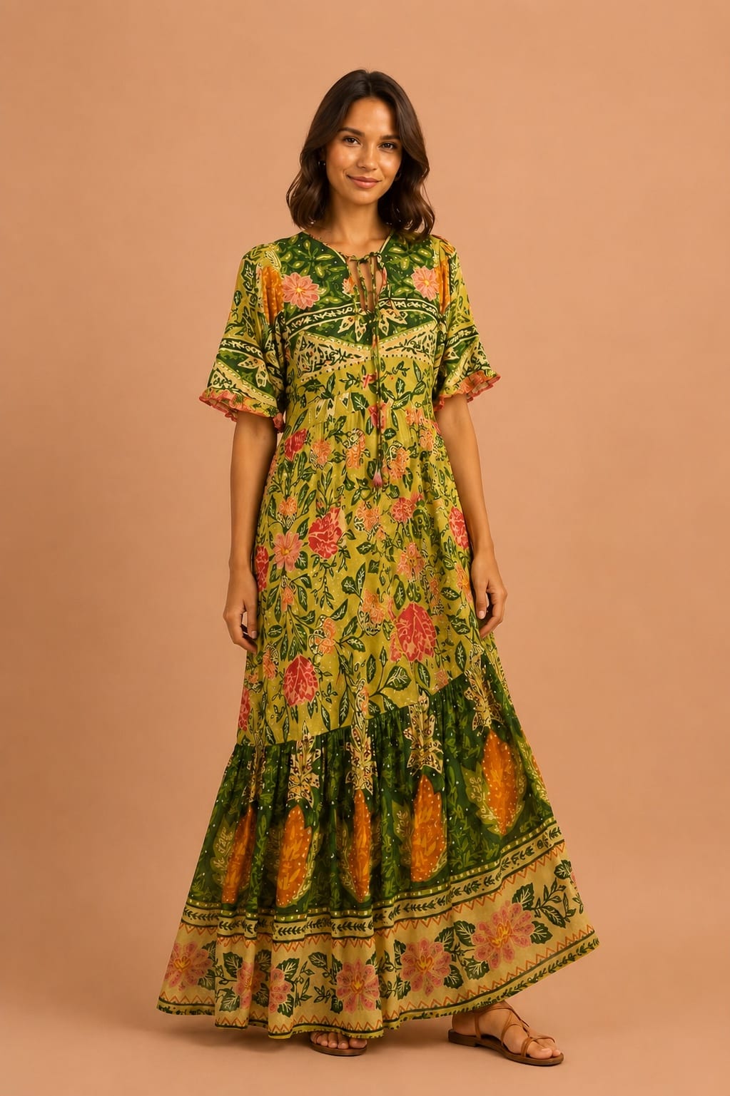 Vestido cropped terra do abacaxi