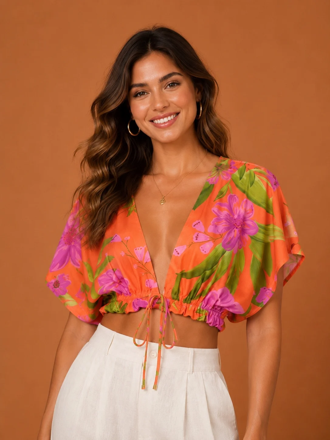 Blusa floral bem me quer