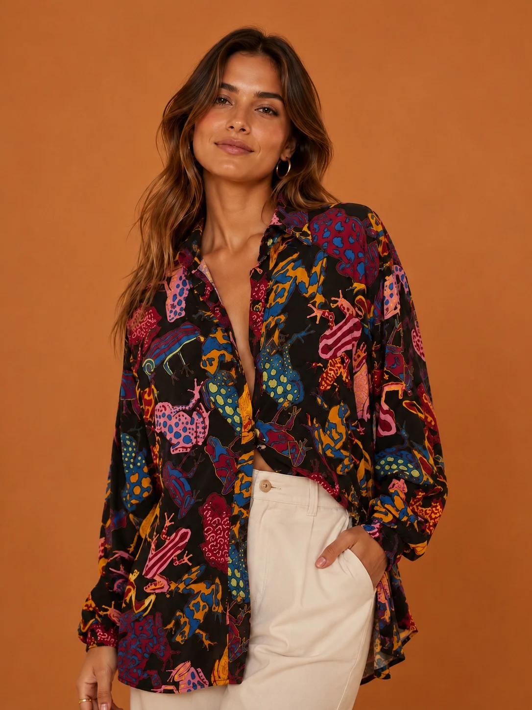 Camisa sapos coloridos