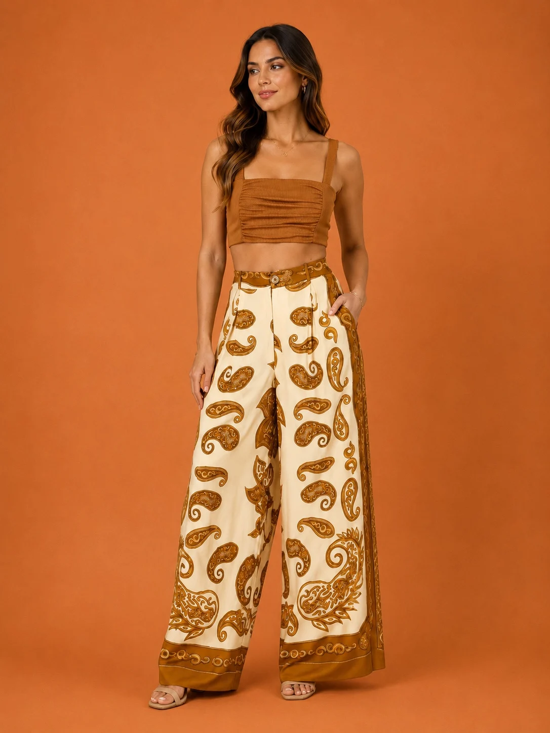 Calça alfaiataria Lenço