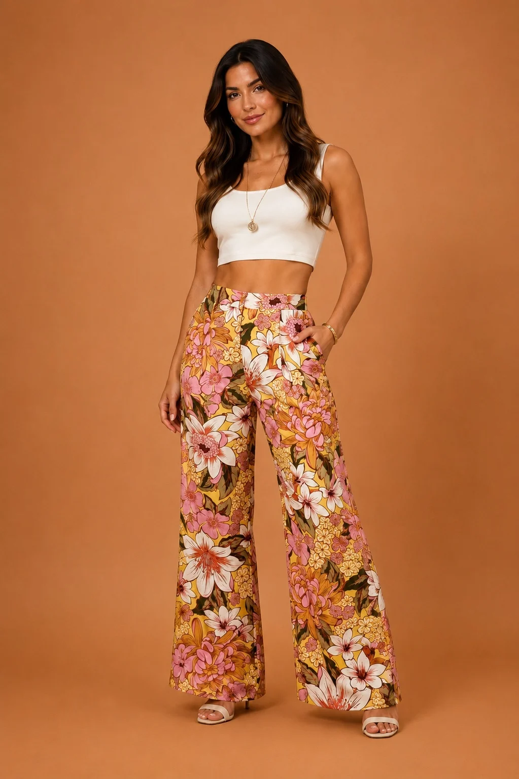 Calça floral vivi