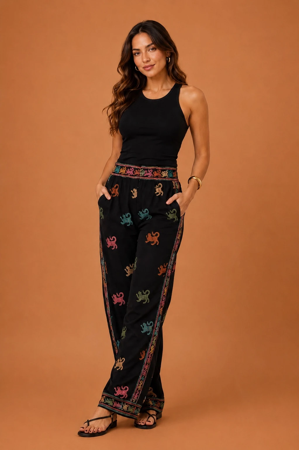 Calça pasadena de onça