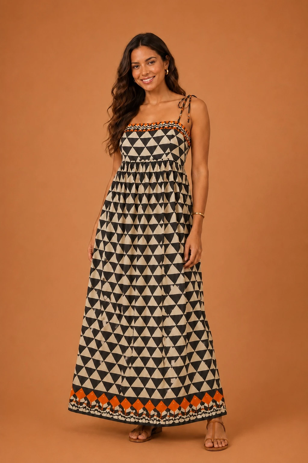 Vestido tambaqui grafite