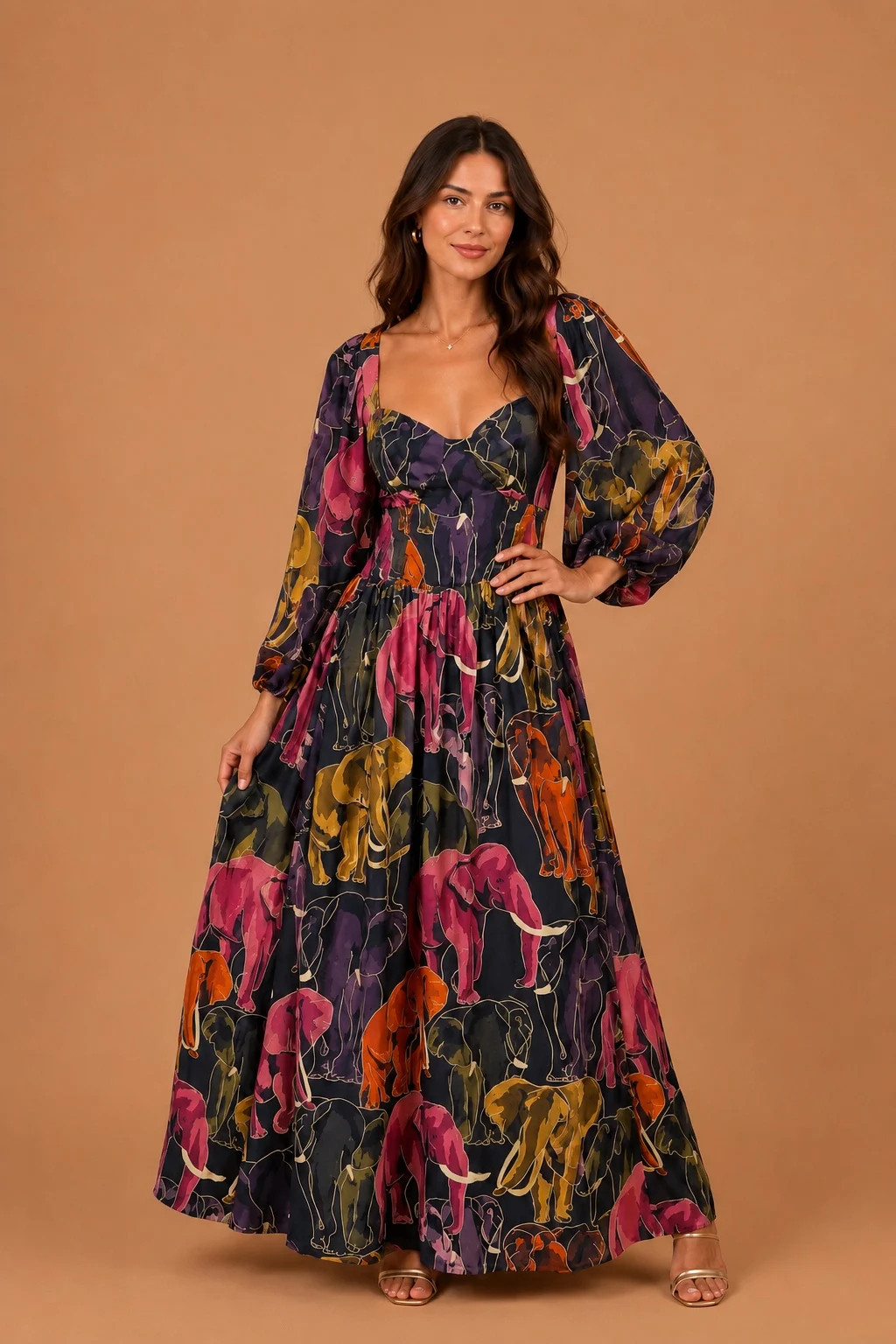Vestido cropped elefante