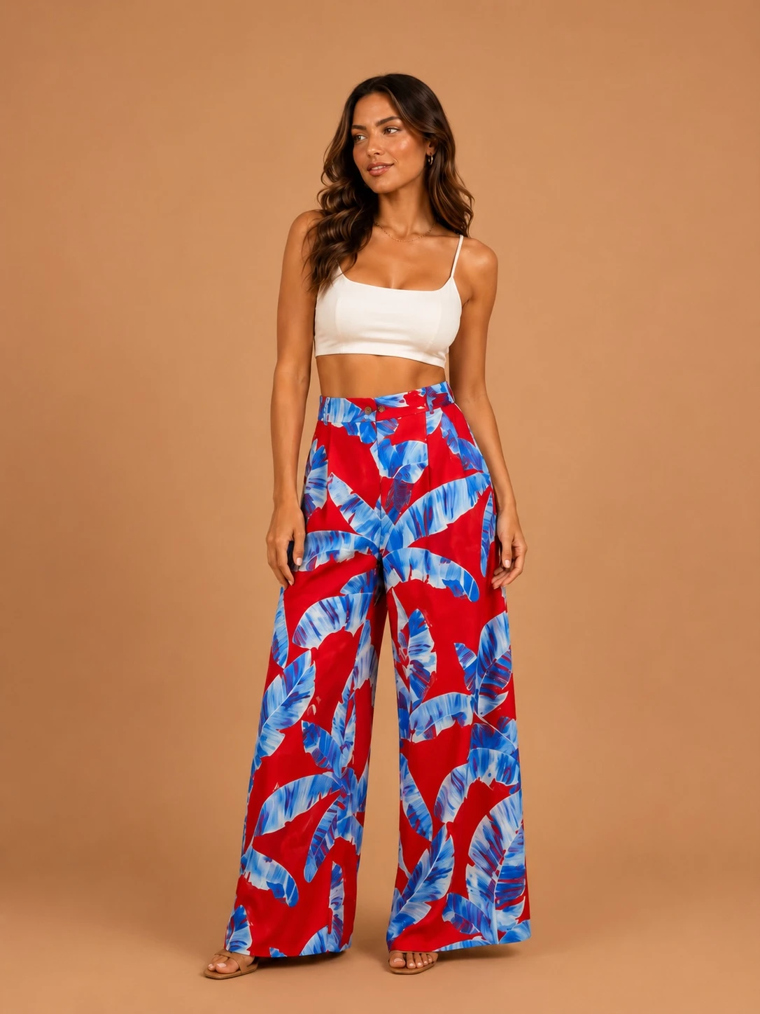 Calça folhagem
