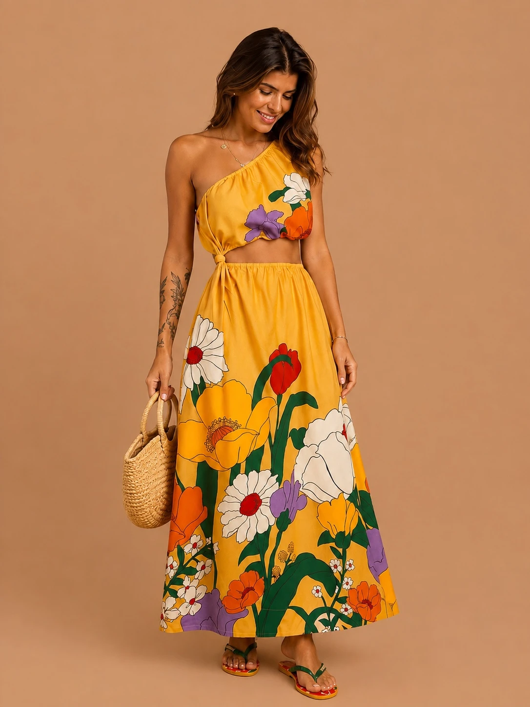 Vestido ombro só