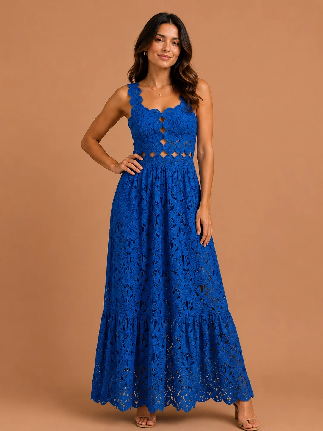 Vestido laise azul