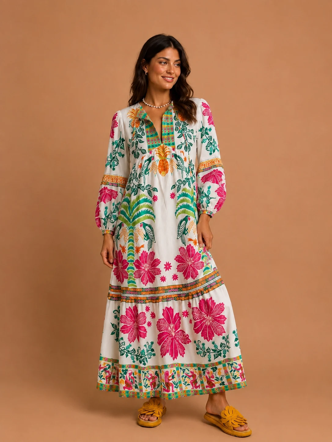 Vestido oásis de verão