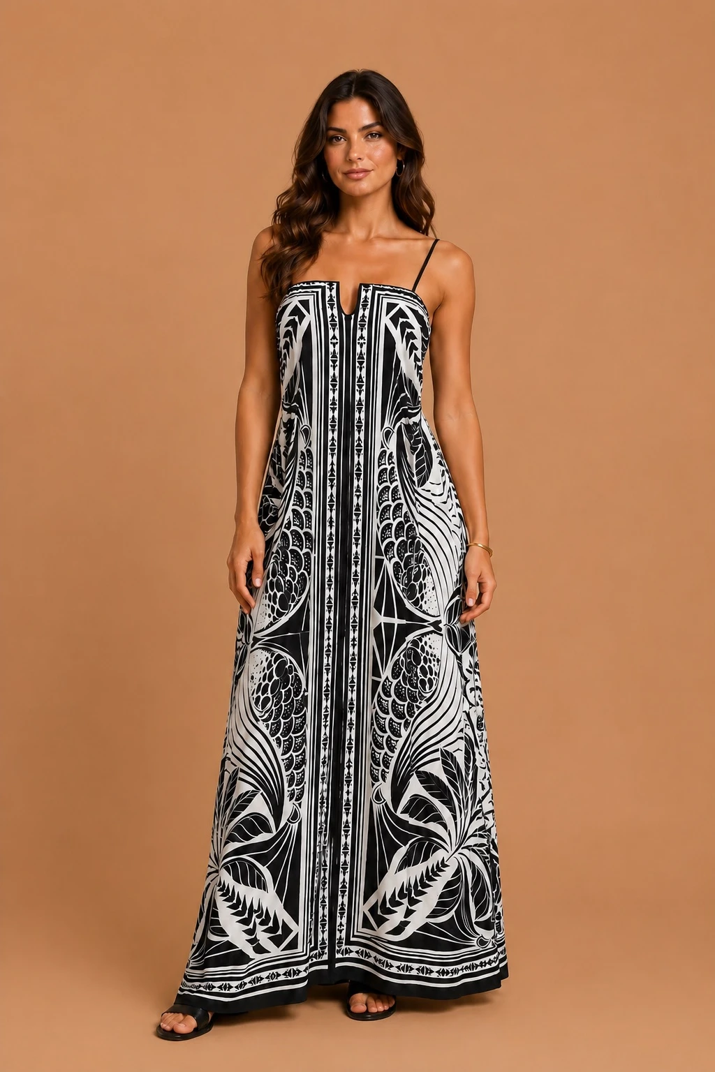 Vestido foz preto aro