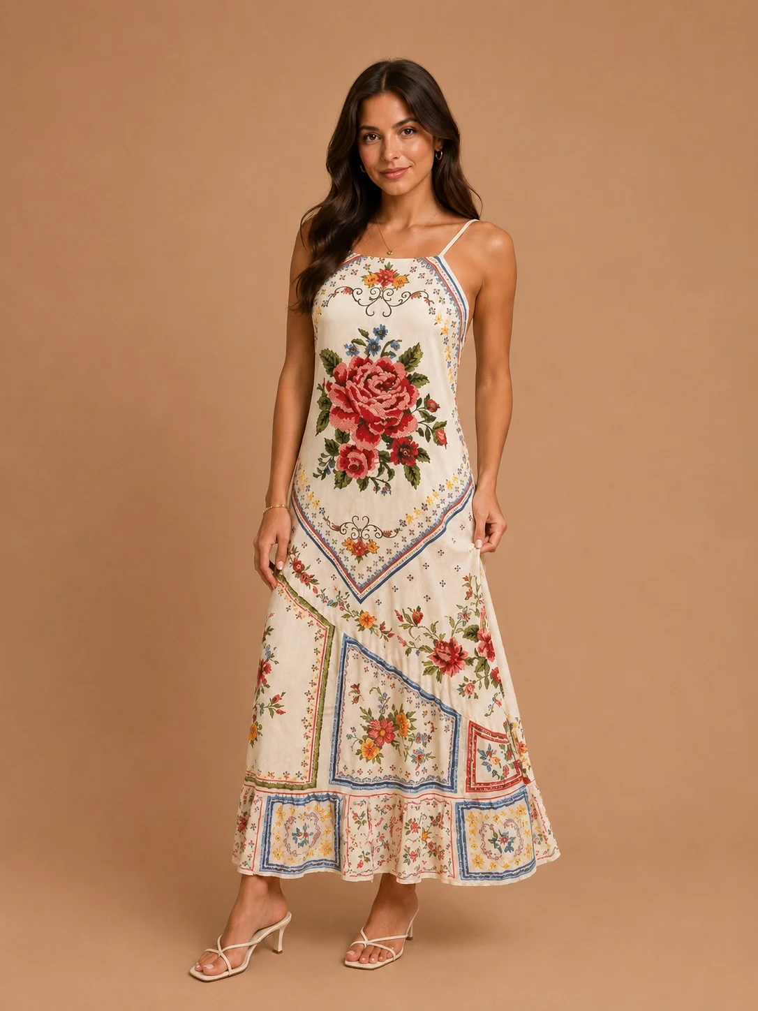 Vestido cropped memórias de flor