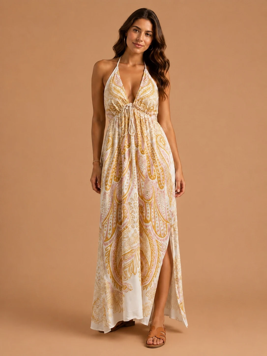 Vestido midi papillon