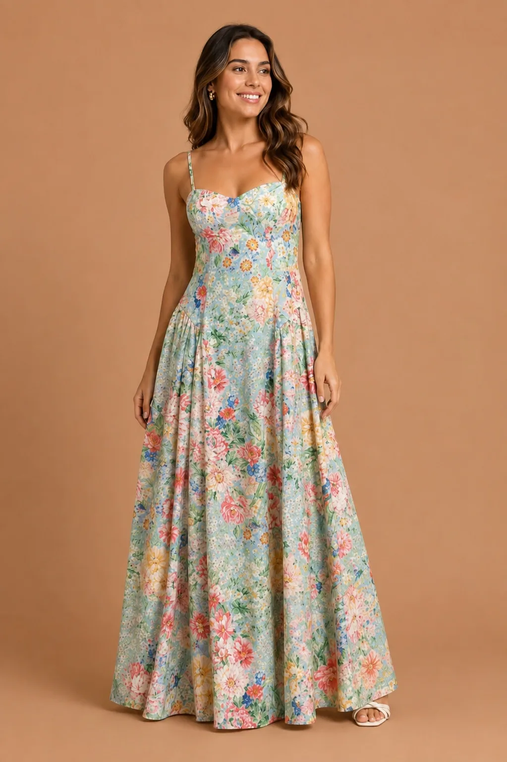 Vestido canteiro dos passarinhos