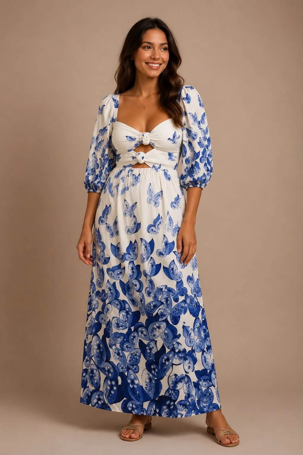 Vestido voo de porcelana