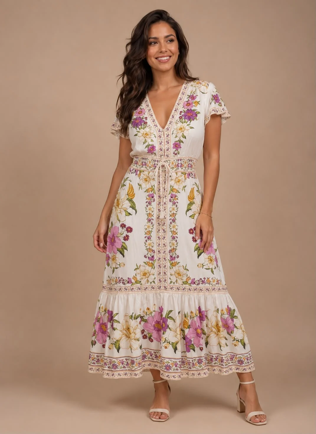 Vestido longo belo jardim