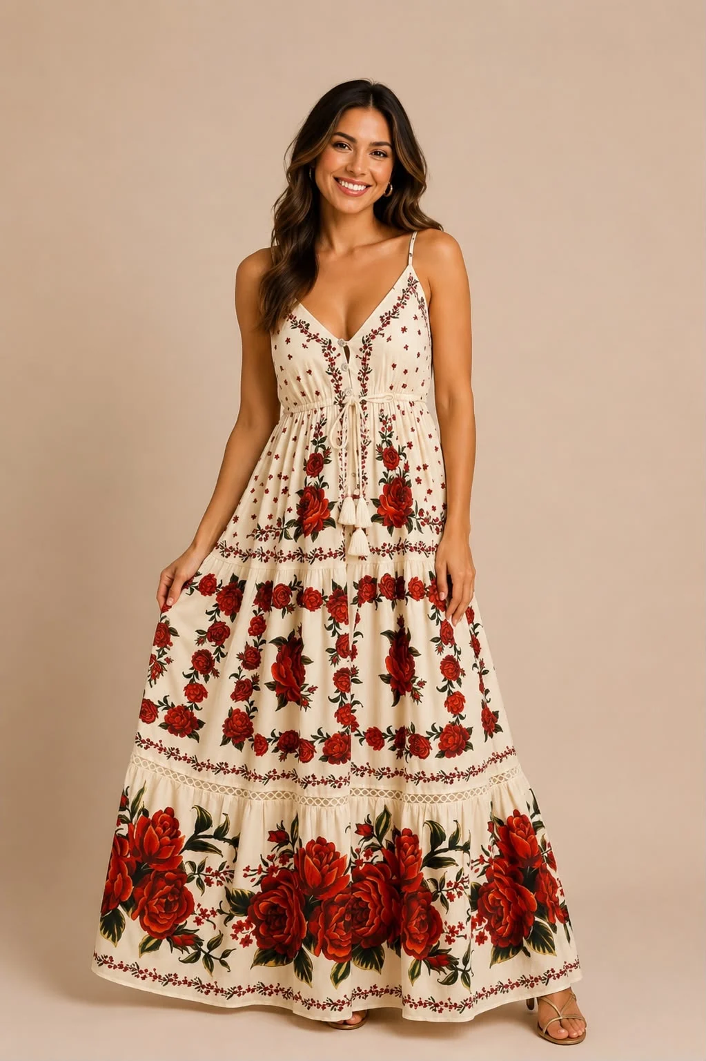 Vestido longo Rosália