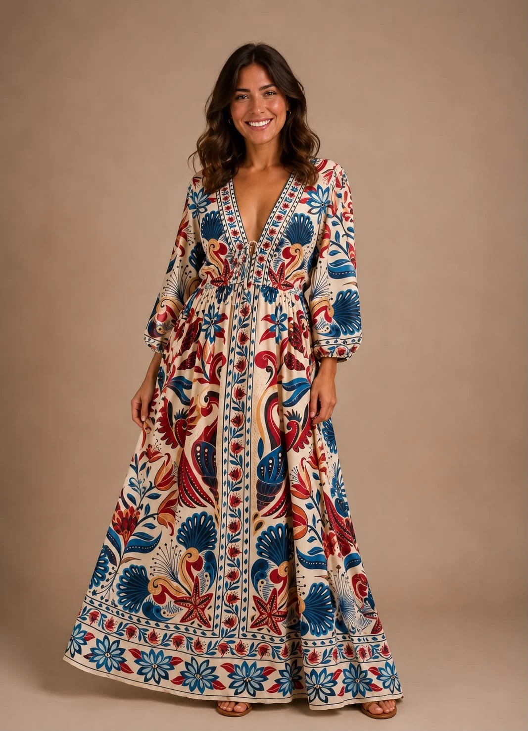 Vestido longo sonho do mar