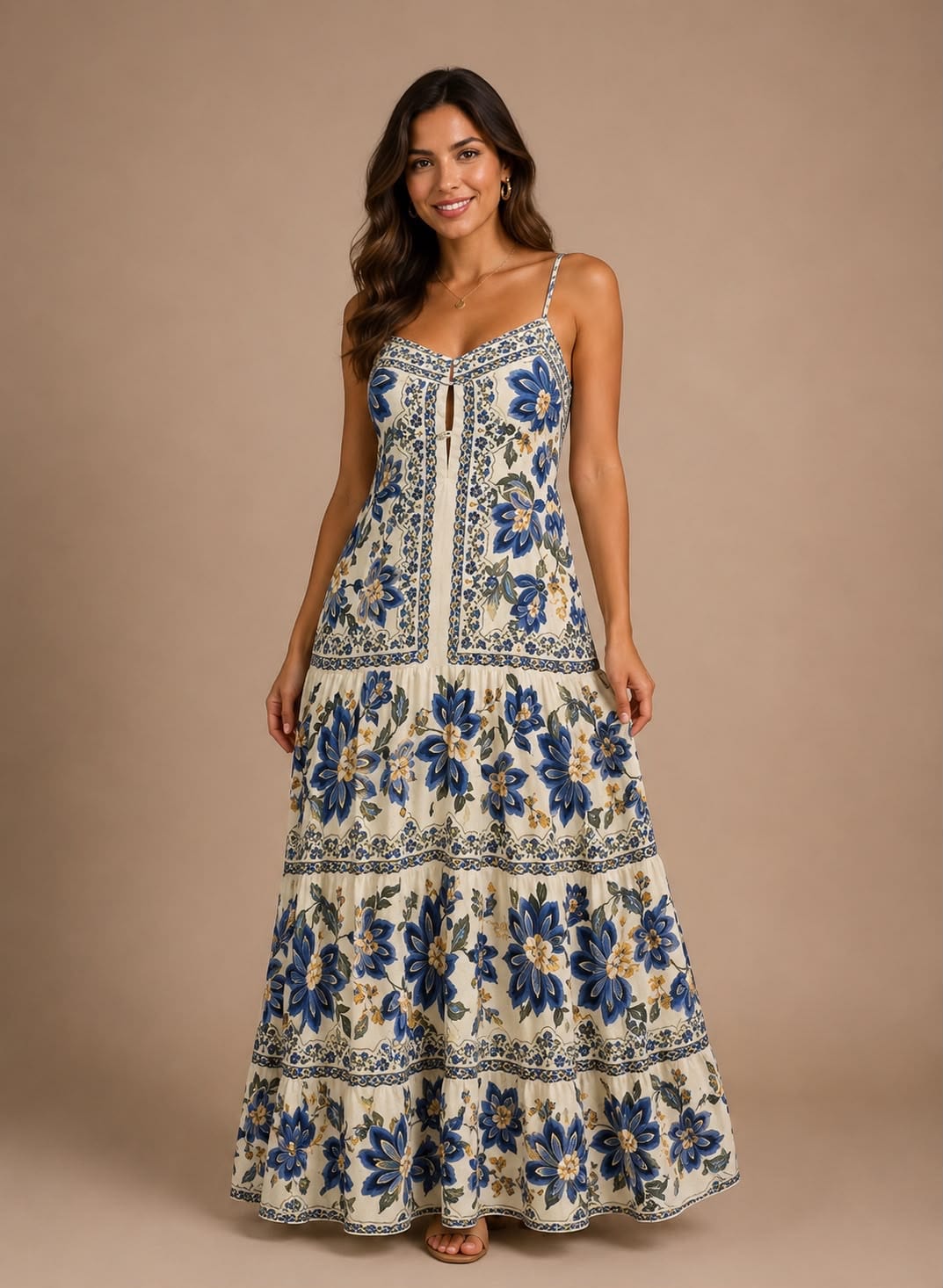 Vestido jardim chintz