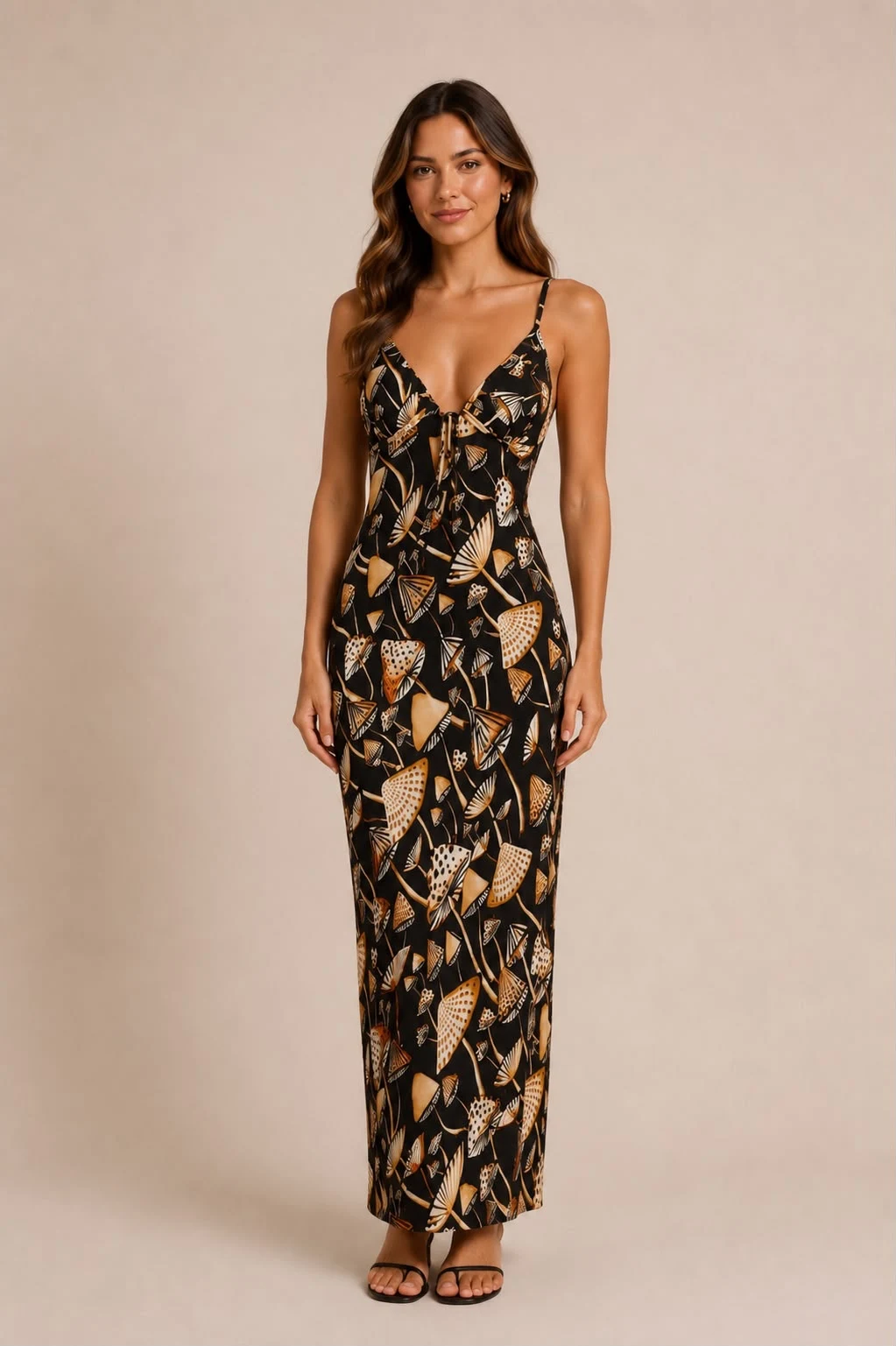 Vestido cropped cogumelo