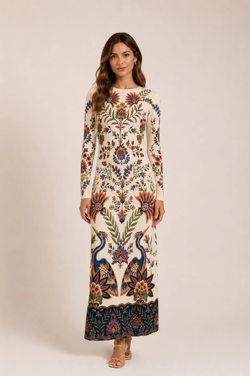 Vestido decote u cos jardim maravilha