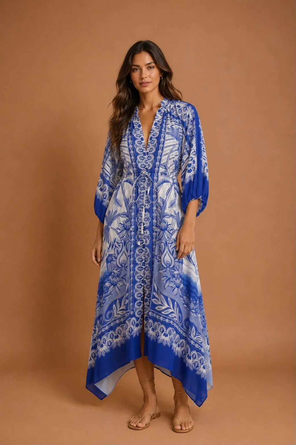 Vestido cropped afeto tropical