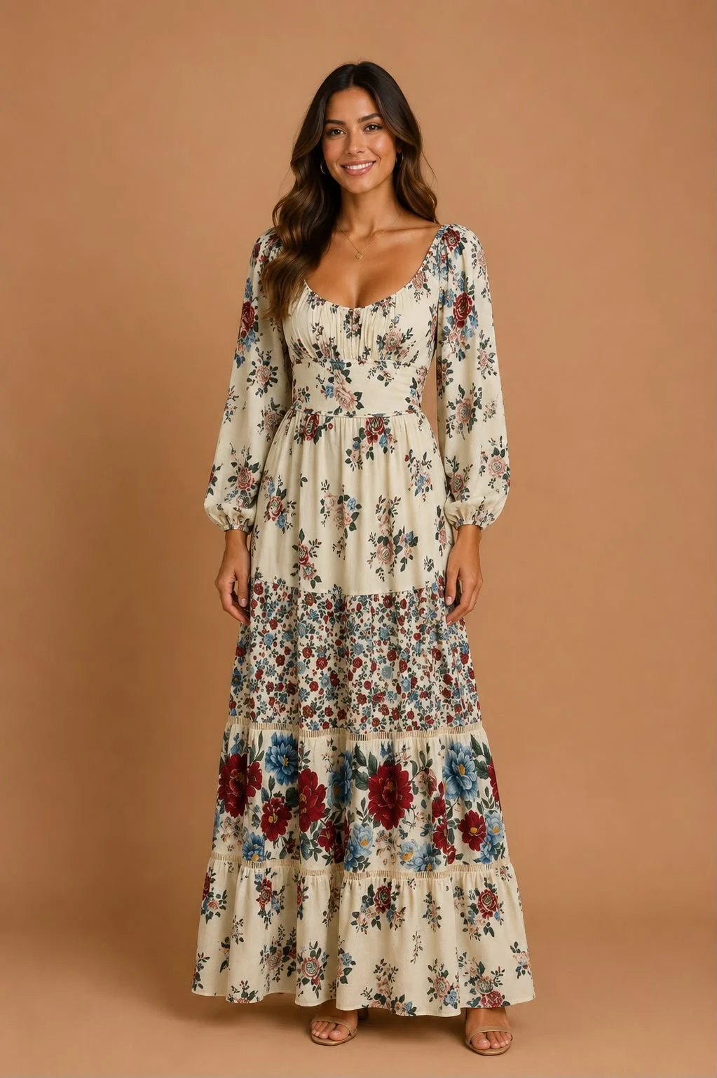 Vestido longo romance