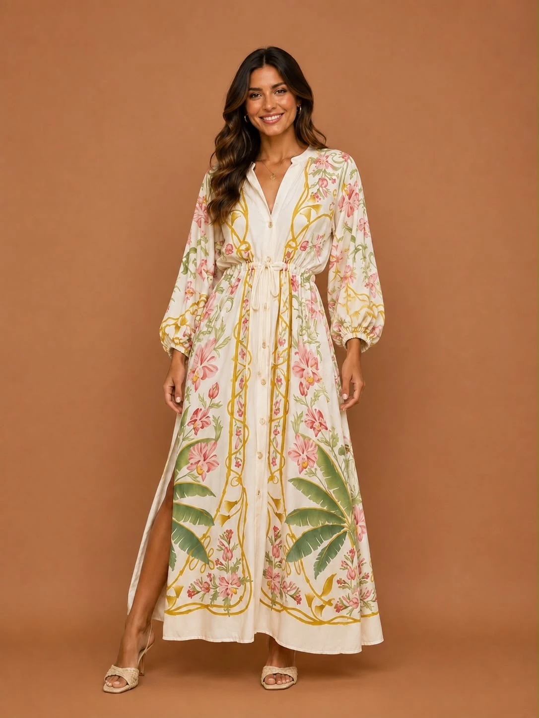 Vestido cropped nusa floral