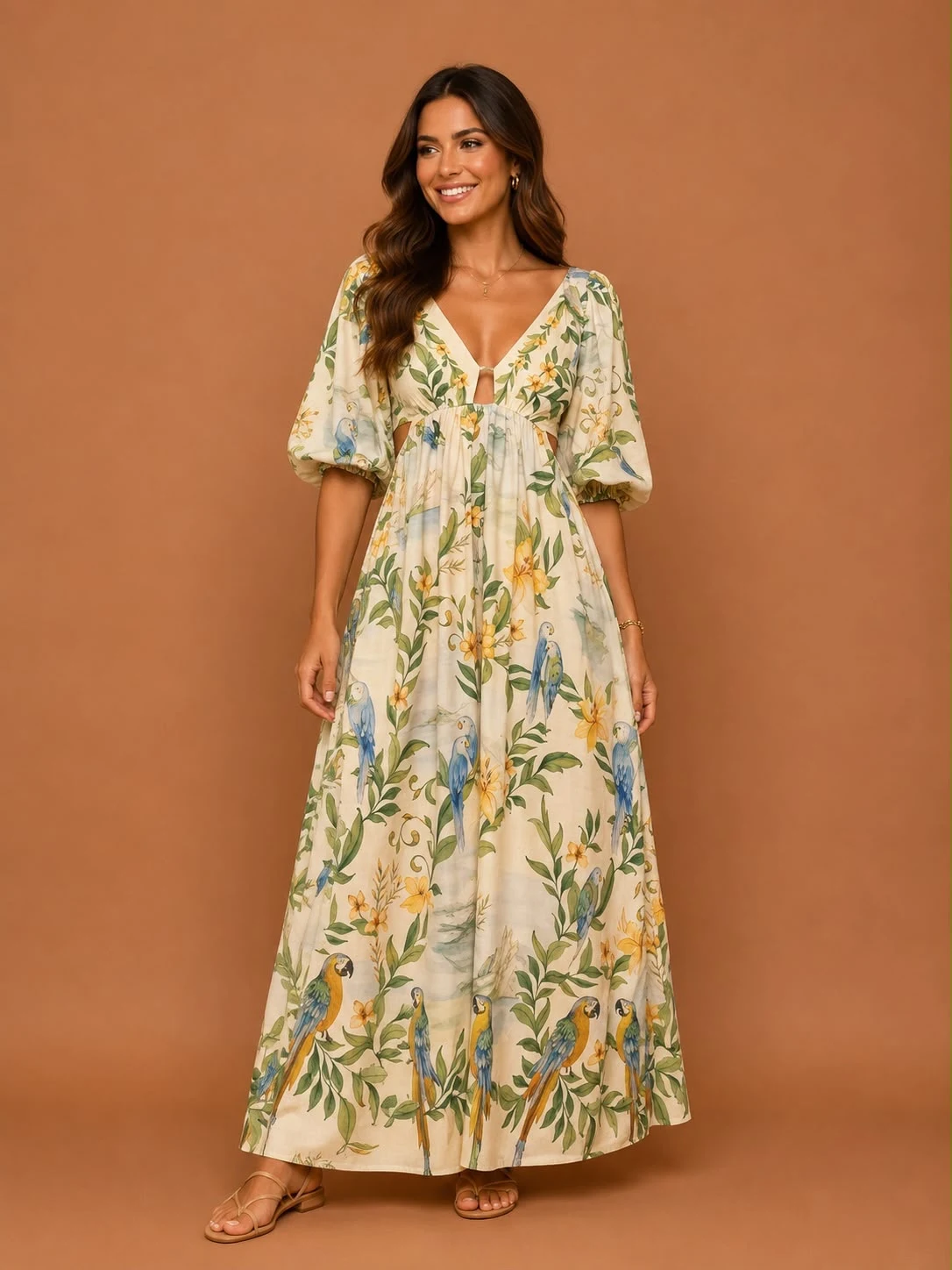 Vestido longo paisagem Rio