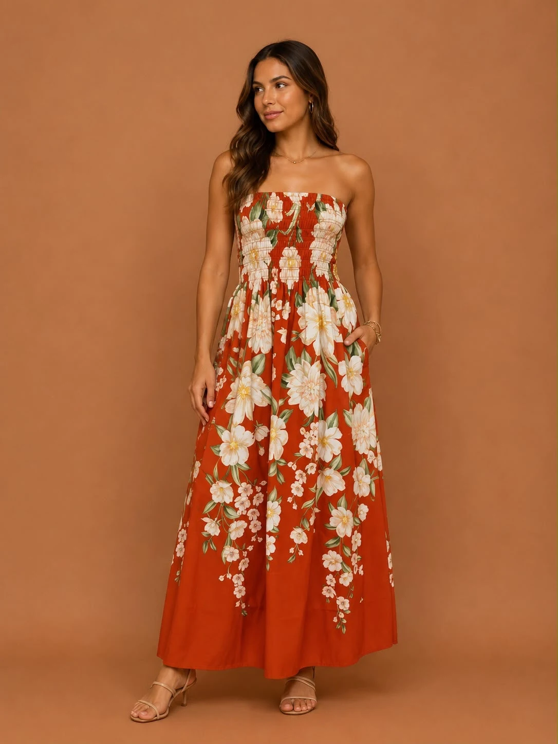 Vestido mídi Gabrielle