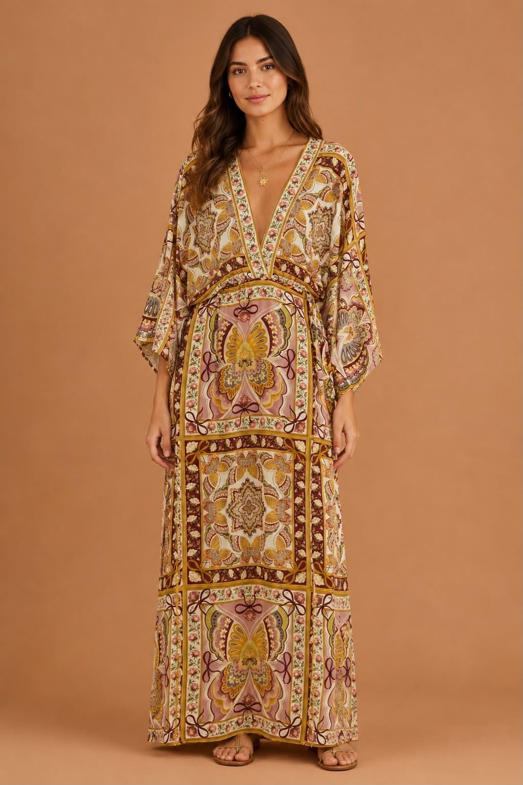 Vestido transpasse Sophie