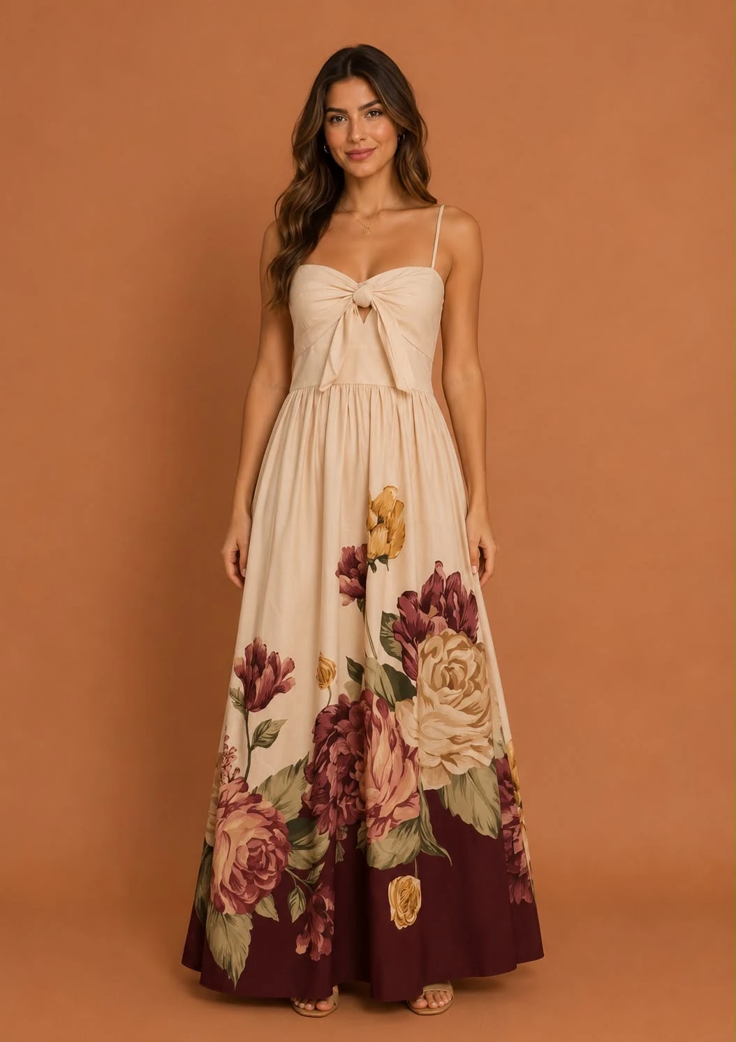 Vestido longo Versales