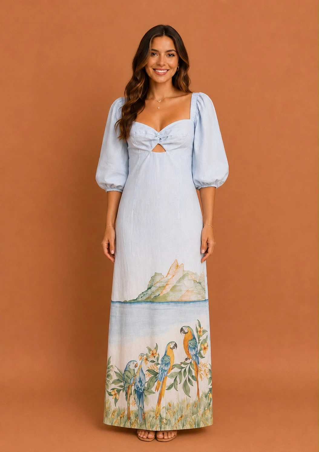 Vestido reto rio antigo