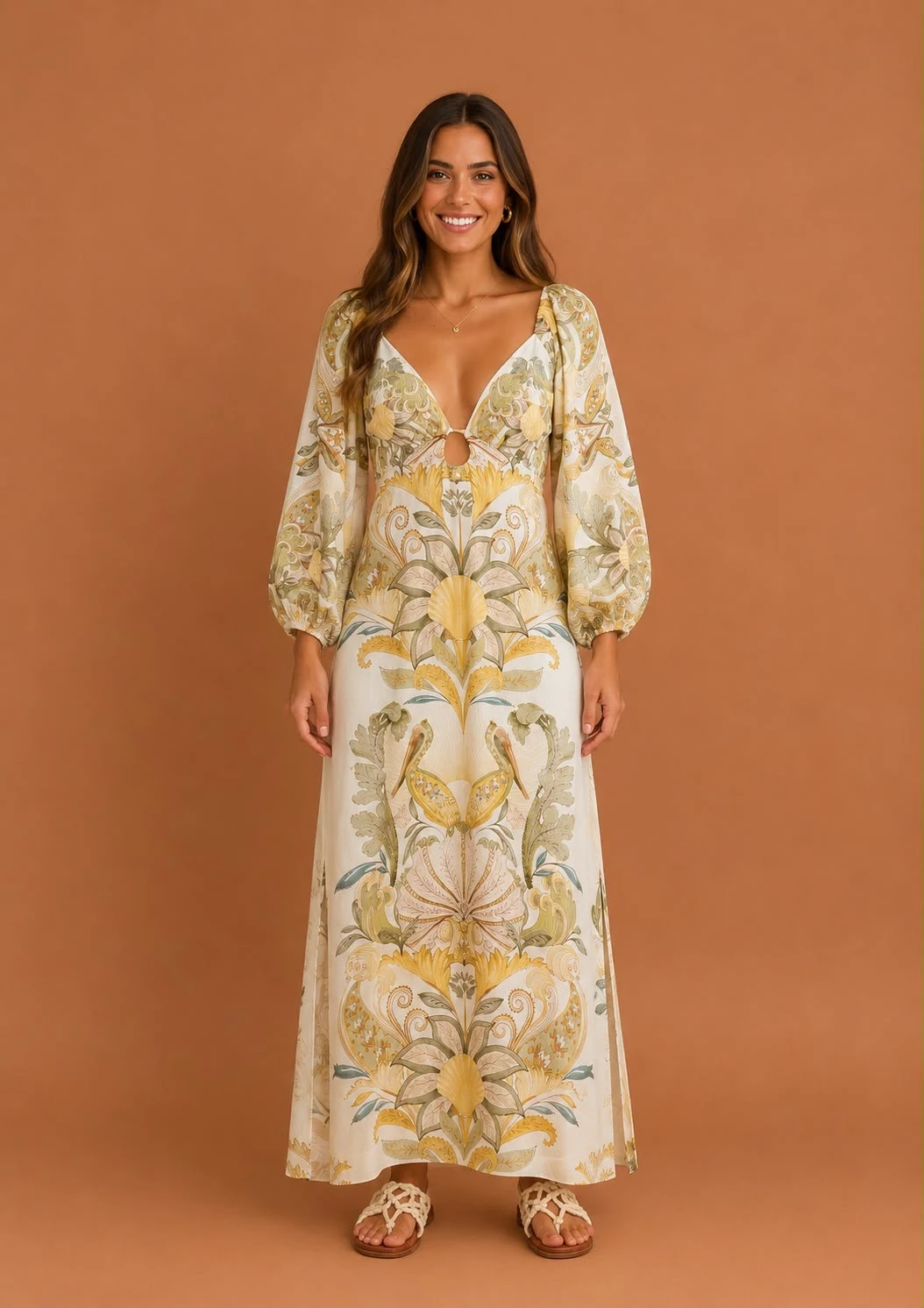 Vestido jardim do mar