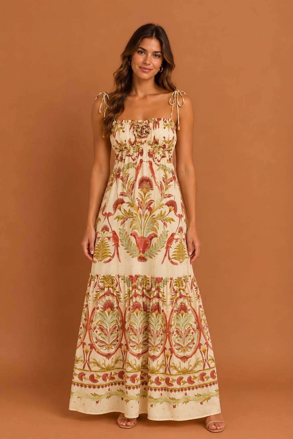 Vestido longo jardim Louise