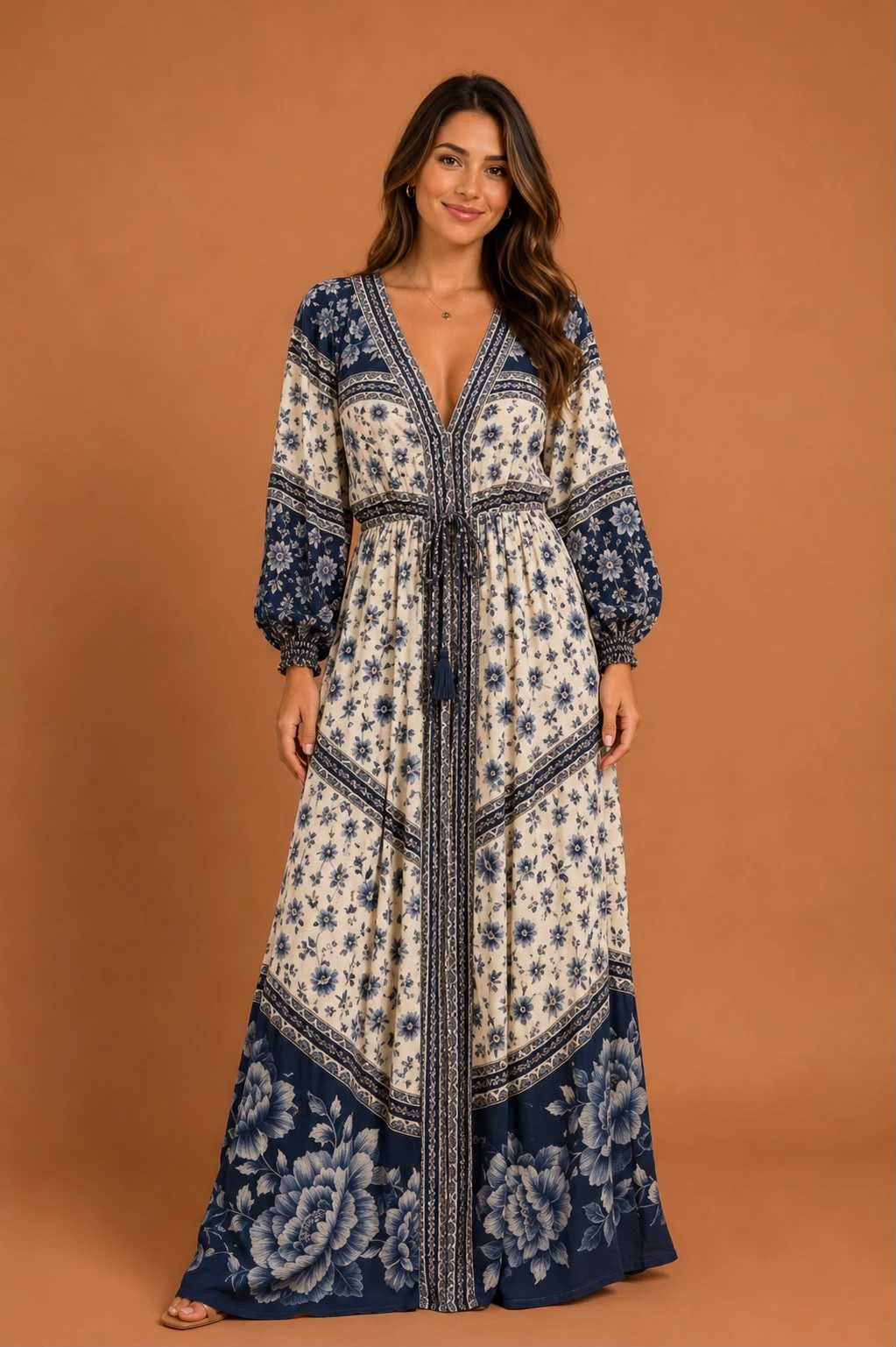 Vestido longo Nara