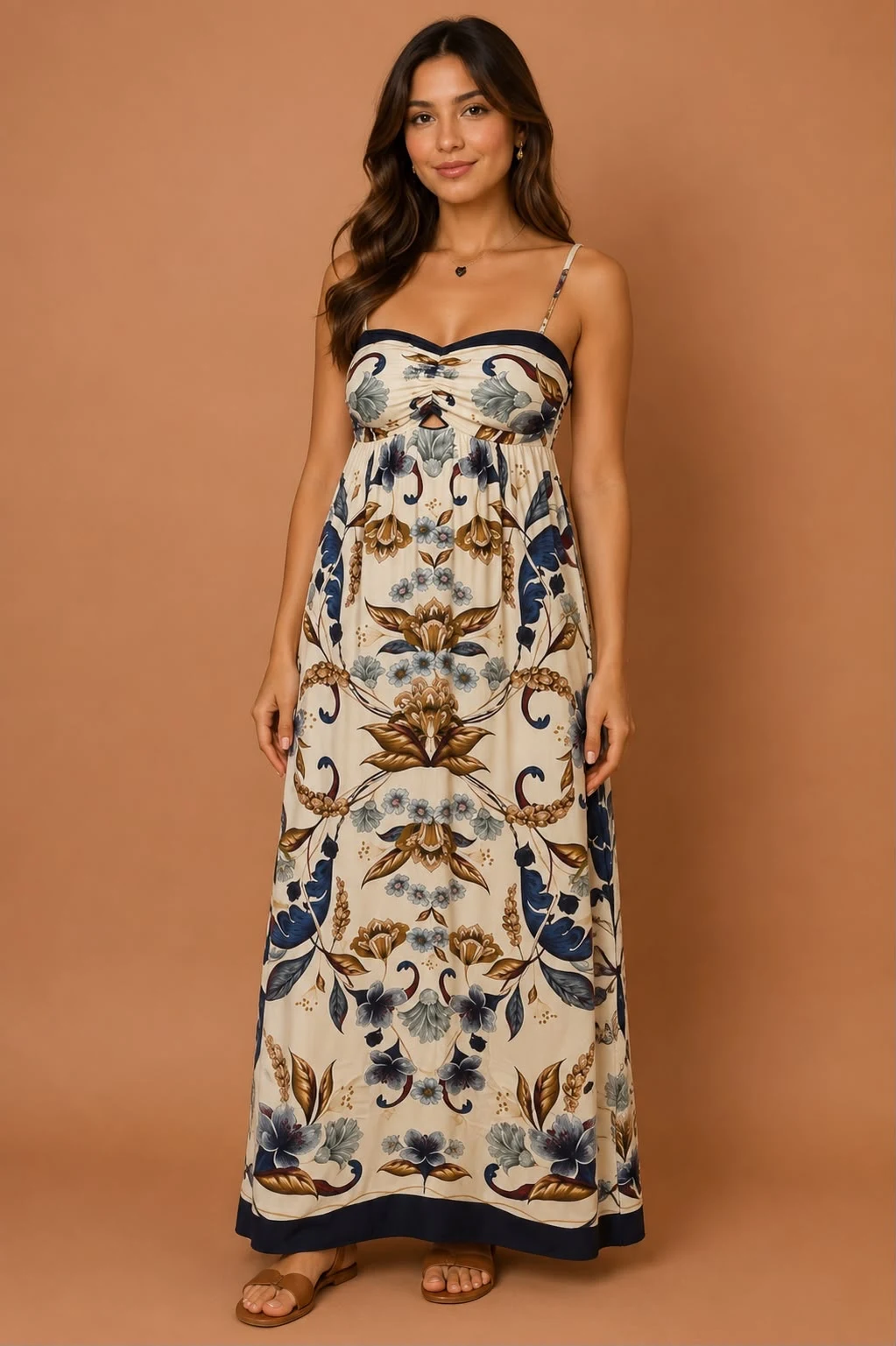 Vestido cropped floral maye