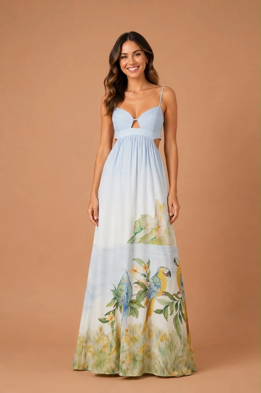 Vestido longo rio antigo