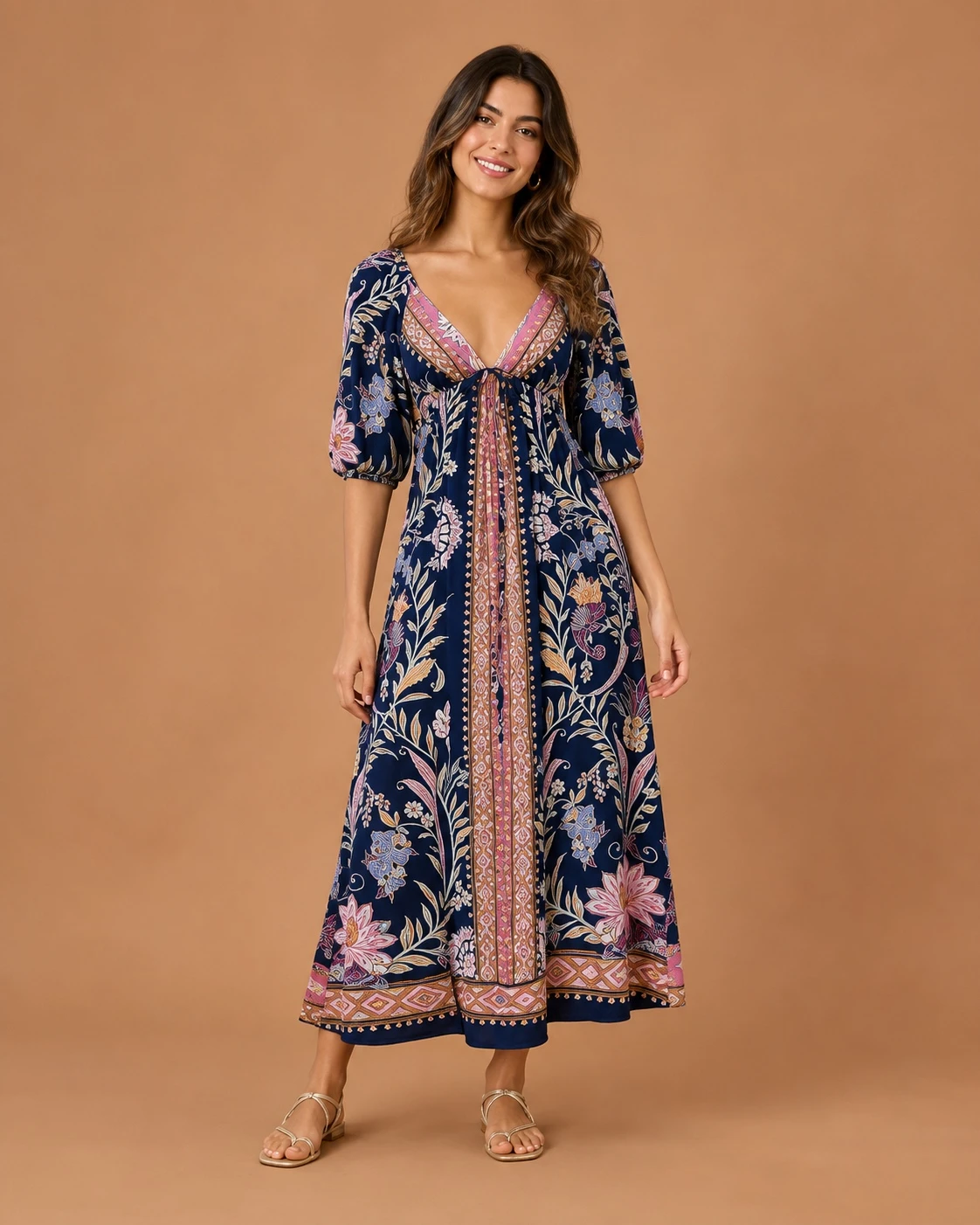 Vestido cropped leveza romântica
