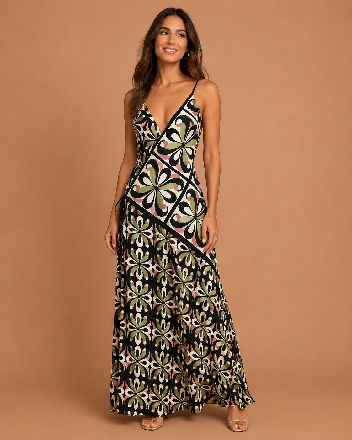 Vestido transpassado arara de flor