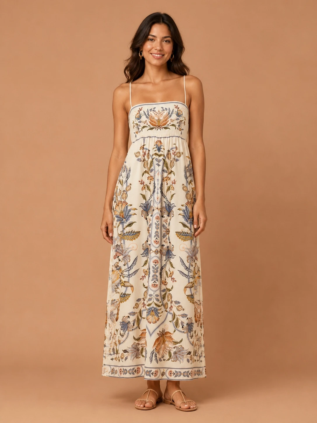 Vestido cropped Flor do deserto