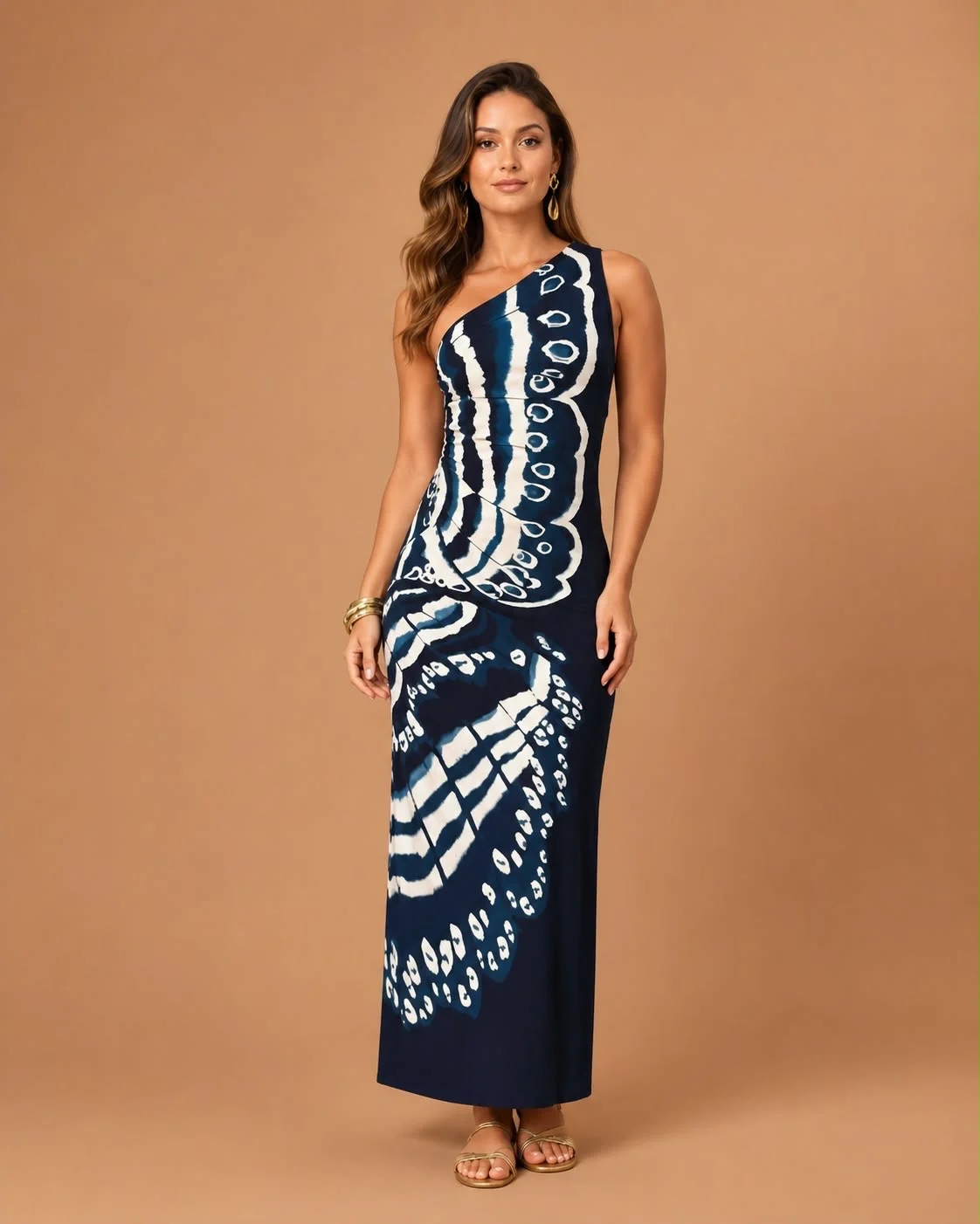 Vestido ombro só panapana