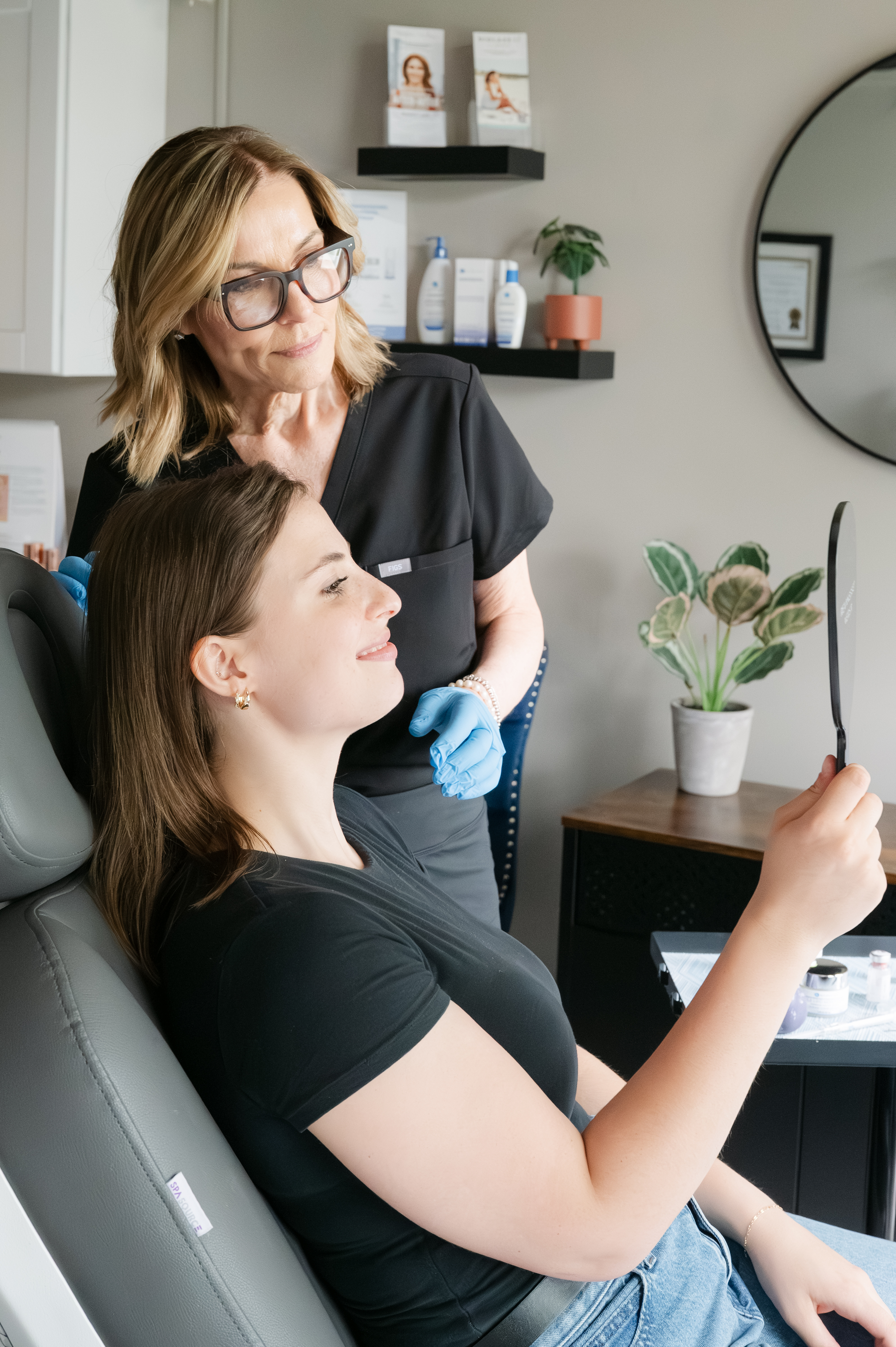 SkinTox facial treatment consultation