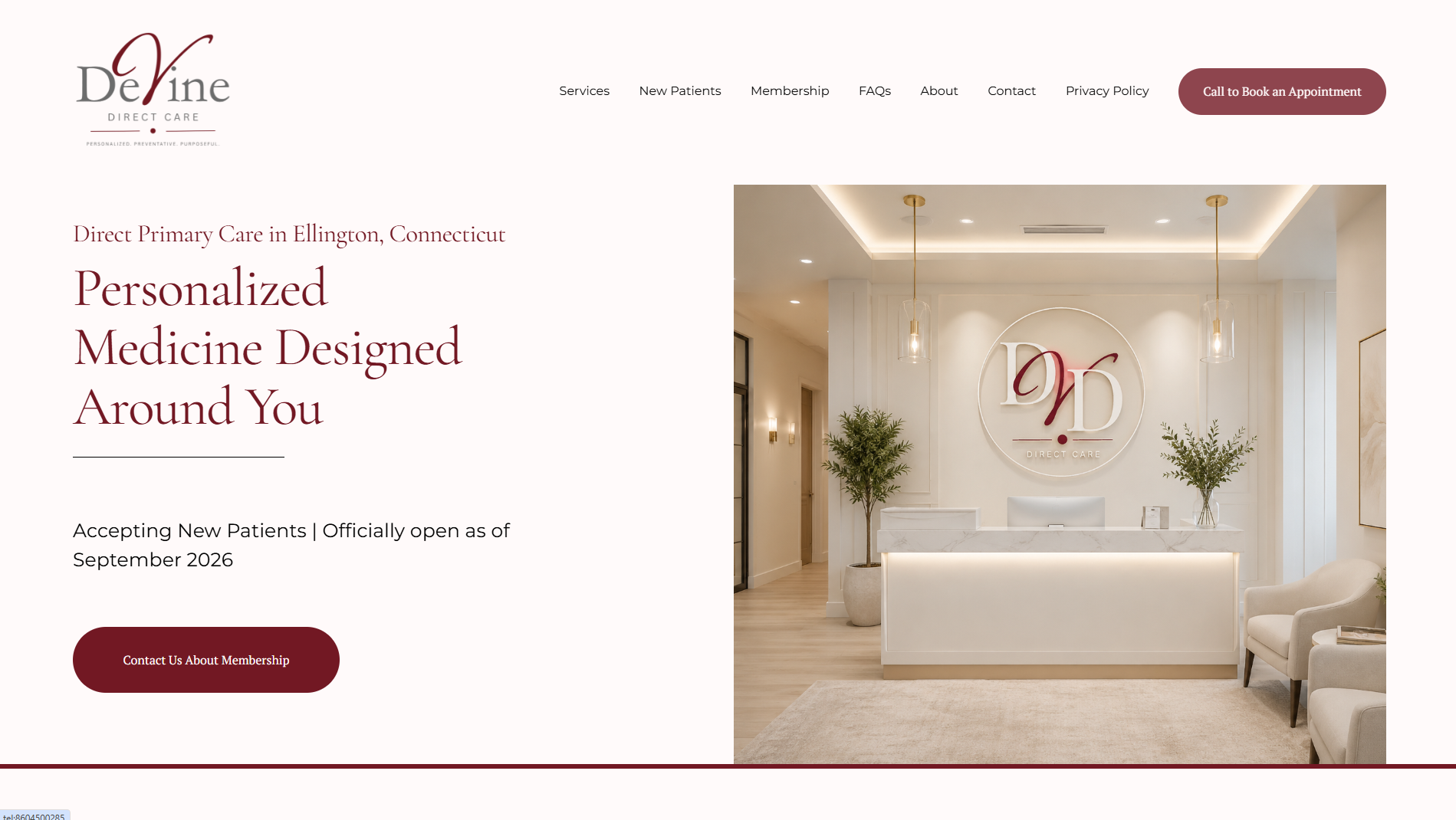 Lenore Skincare and Wellness website design